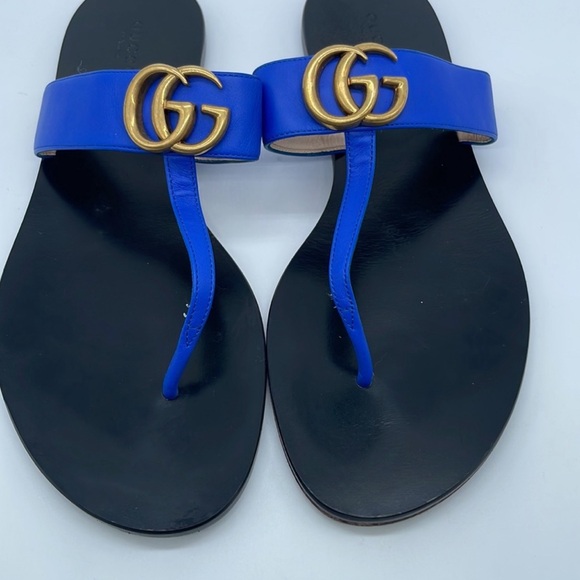 HTF Electric Blue Gucci Sandals - Picture 3 of 5
